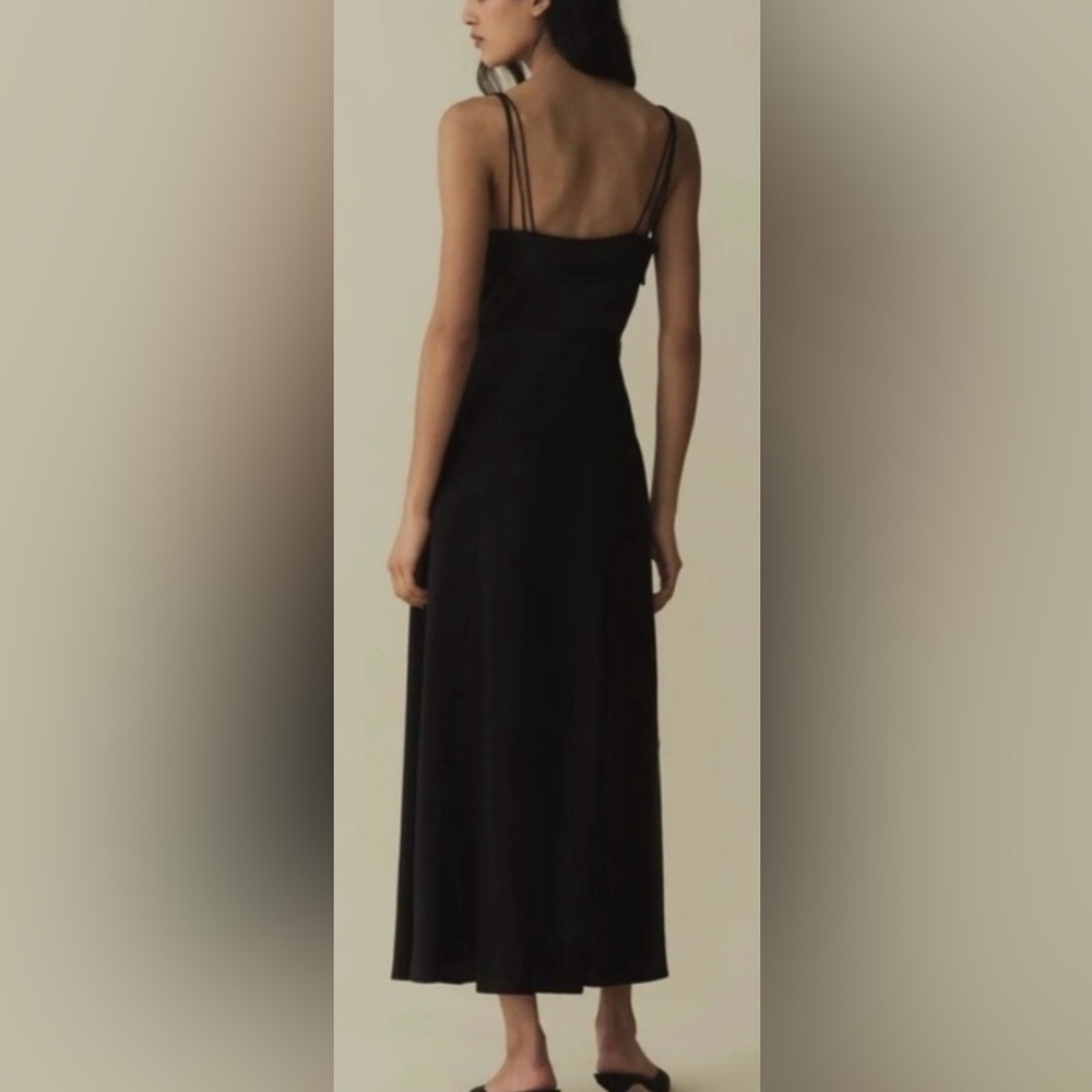 DOEN Donetta Maxi Dress Black Size 8 - Picture 3 of 8